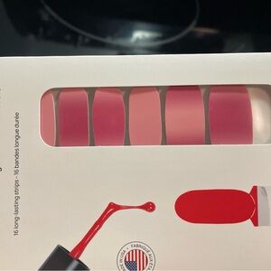 Color Street Pink and Red Nail Strips